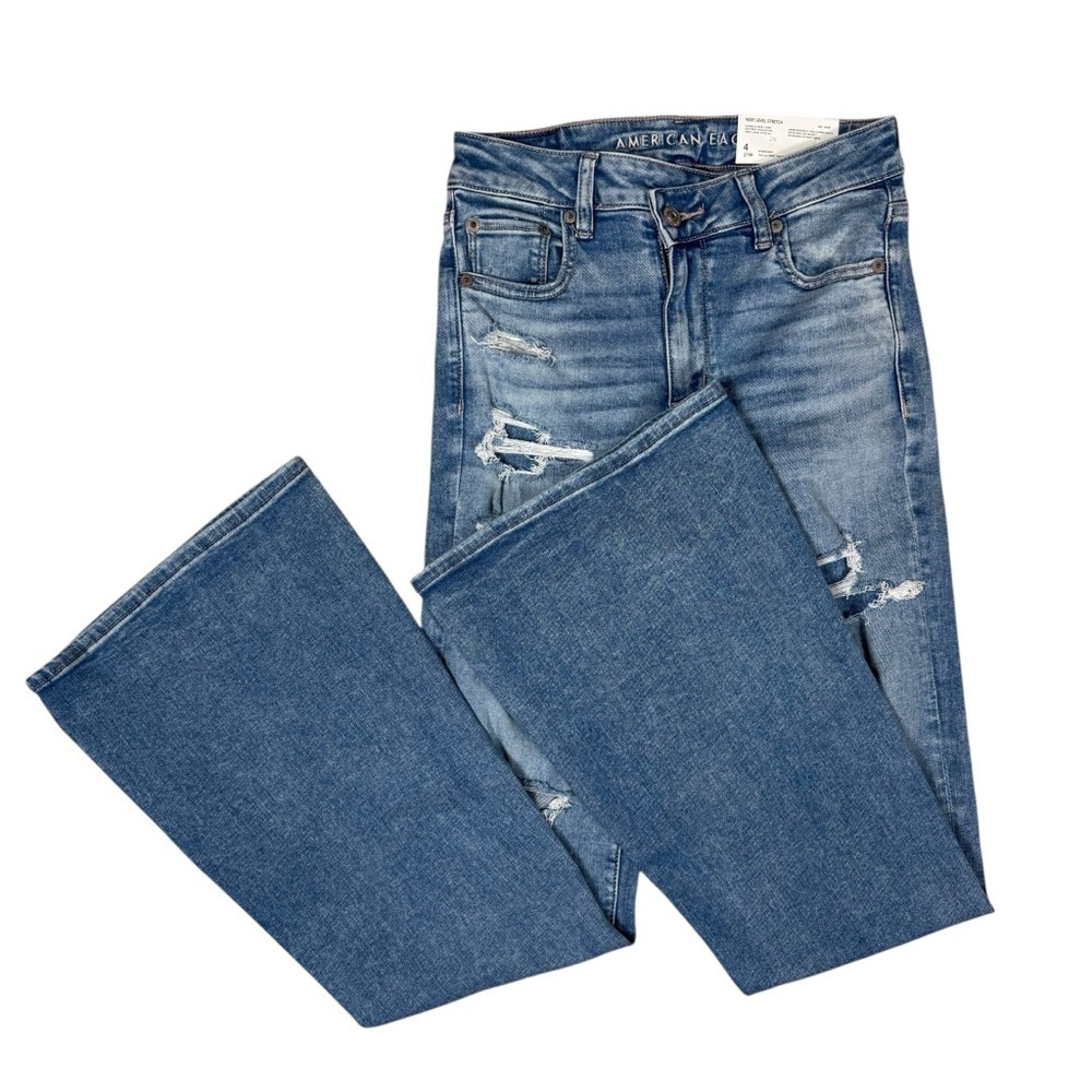 NWT American Eagle Super High Rise Flare Jeans Size 4